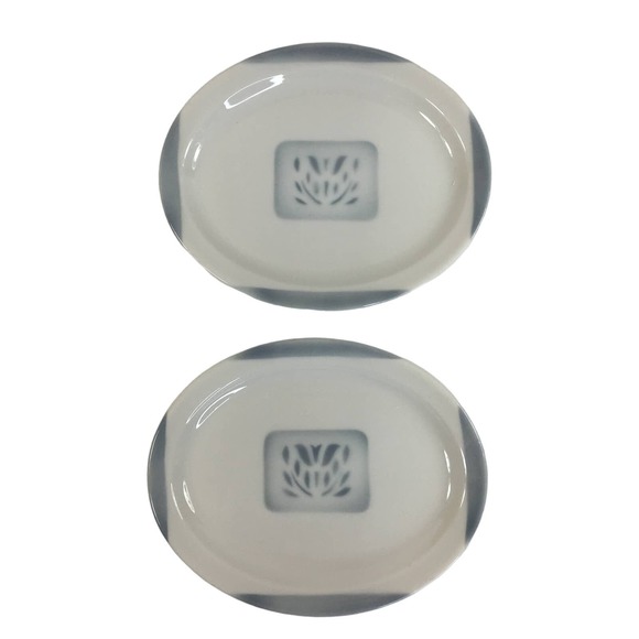 Syracuse China Cadet Vintage Restaurant Style Oval Luncheon Plates Set of 2 - Picture 1 of 7